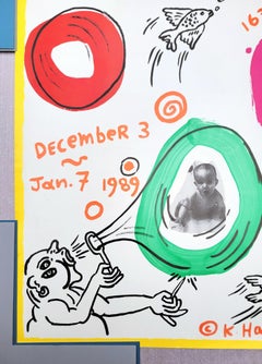 Keith Haring: Tony Shafrazi Gallery Poster /// New York Street Pop Art Ausstellung