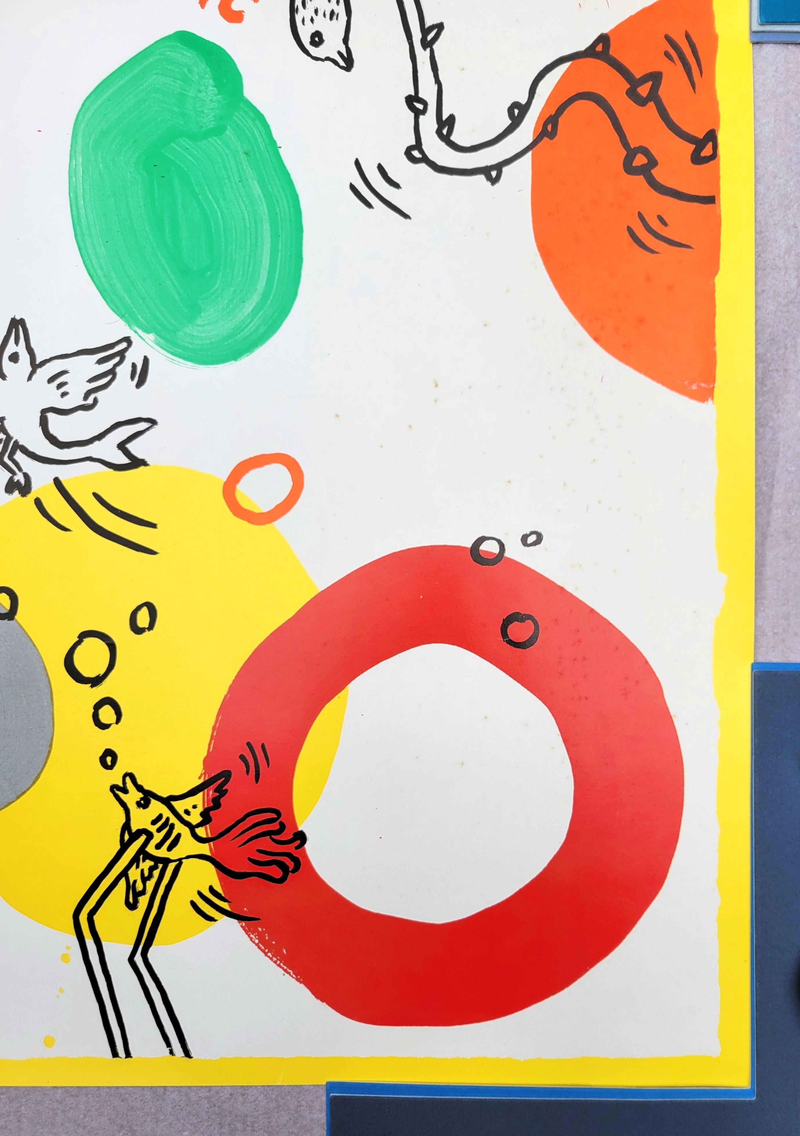 Keith Haring: Tony Shafrazi Gallery Poster /// New York Street Pop Art Exhibit For Sale 4
