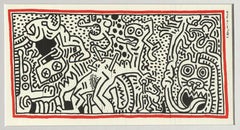 Keith Haring 'Sin título' 1984 Impresión offset, Enmarcado, Pop Art, Excelente