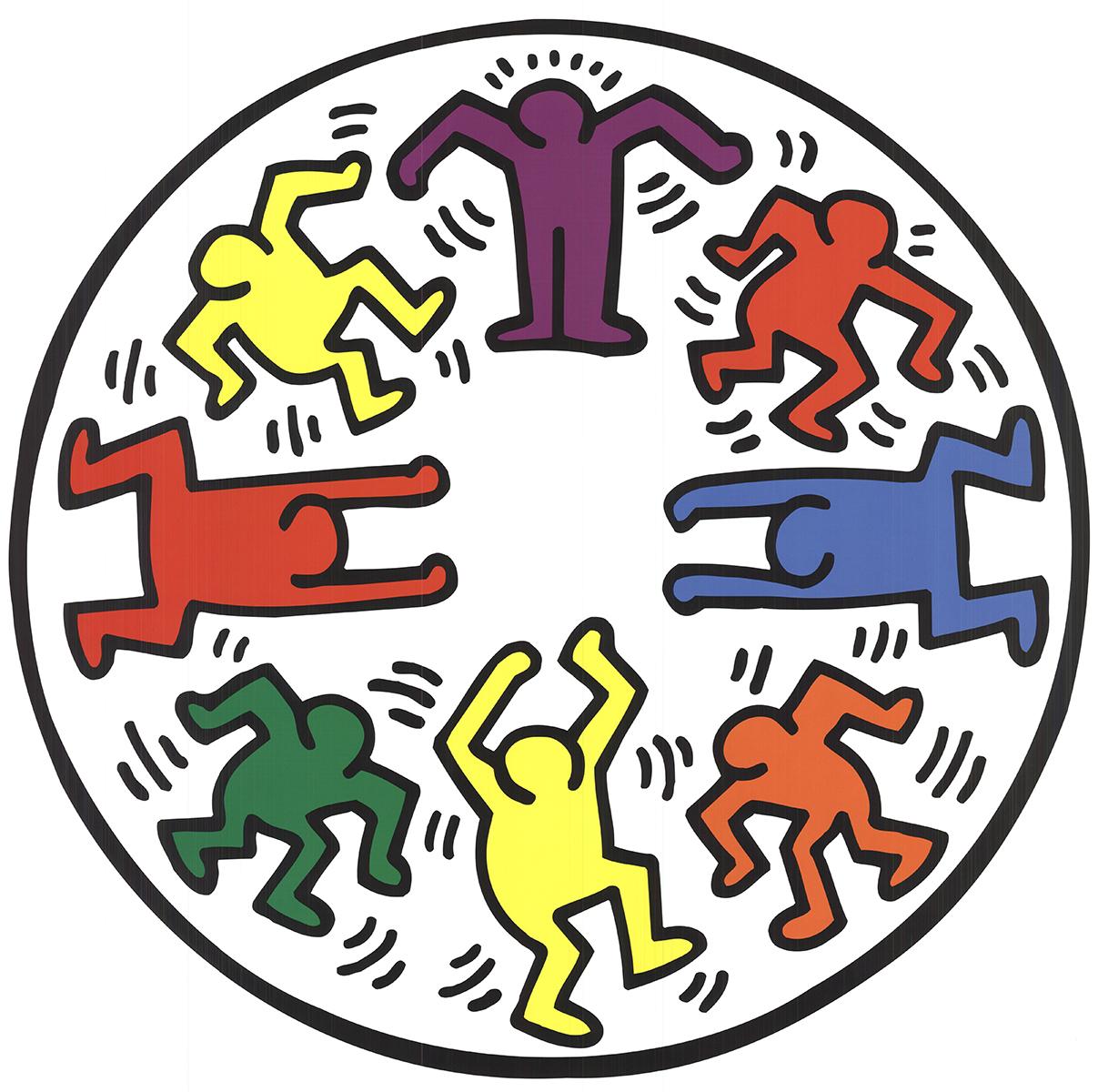 Keith Haring 'Ohne Titel, 1986' 2007- Offsetlithographie im Angebot 3