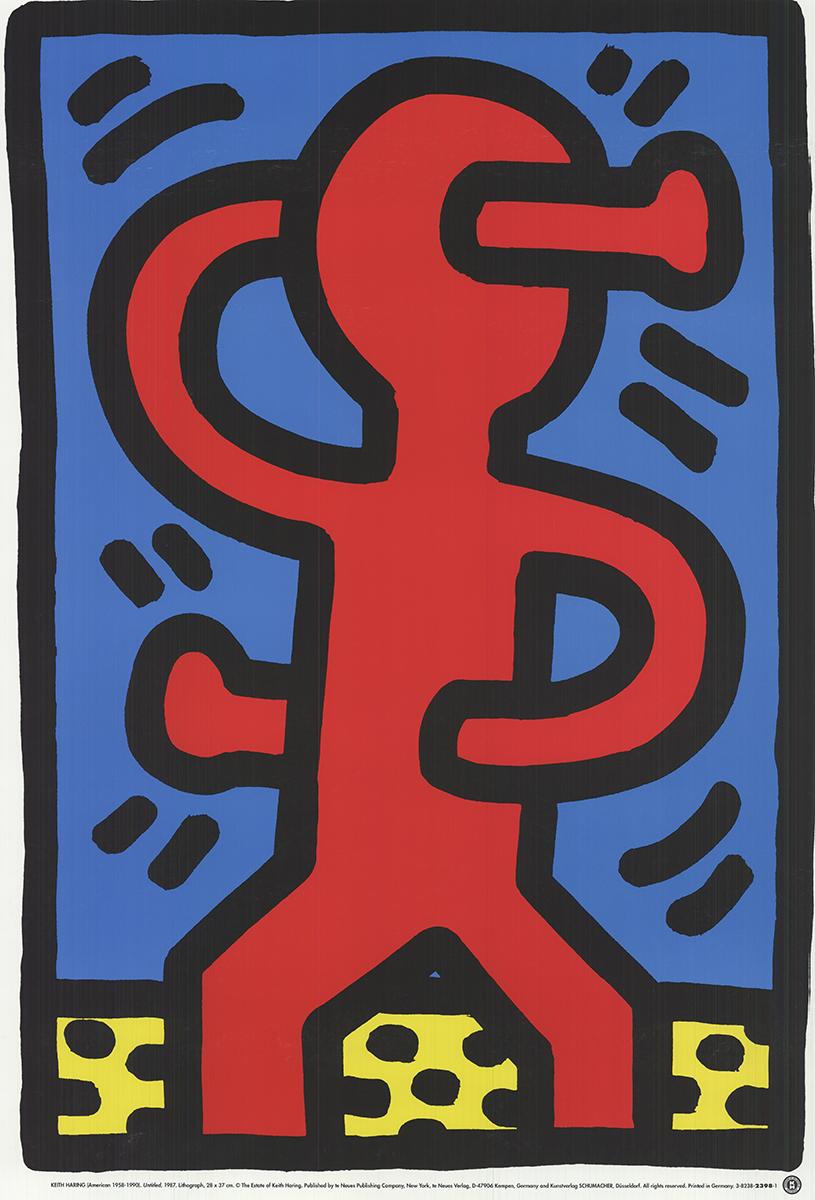 „Ohne Titel (1987)“ 1987-Poster von Keith Haring im Angebot 1