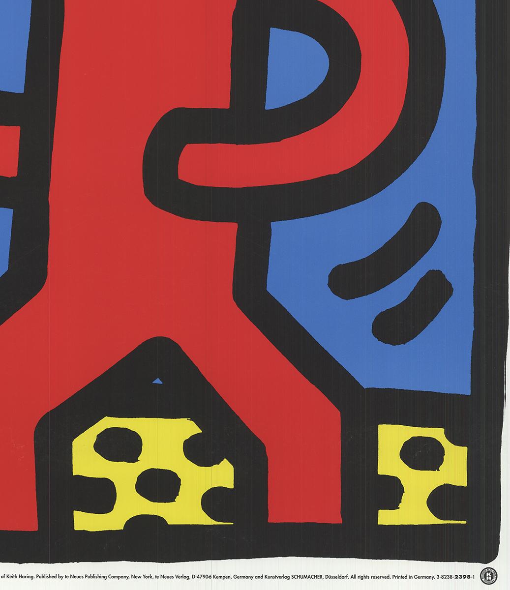„Ohne Titel (1987)“ 1987-Poster von Keith Haring im Angebot 3