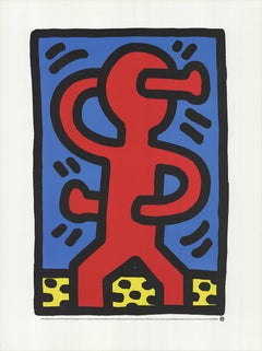 „Ohne Titel (1987)“ 1987-Poster von Keith Haring