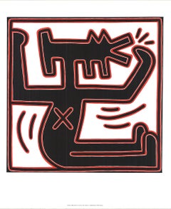 Offsetlithographie „Ohne Titel, 1988“ von Keith Haring, 2008