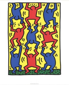 Offsetlithographie „Ohne Titel, 1988“ von Keith Haring, 2008