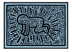 Retro Keith Haring, Untitled (Baby) (Framed) 