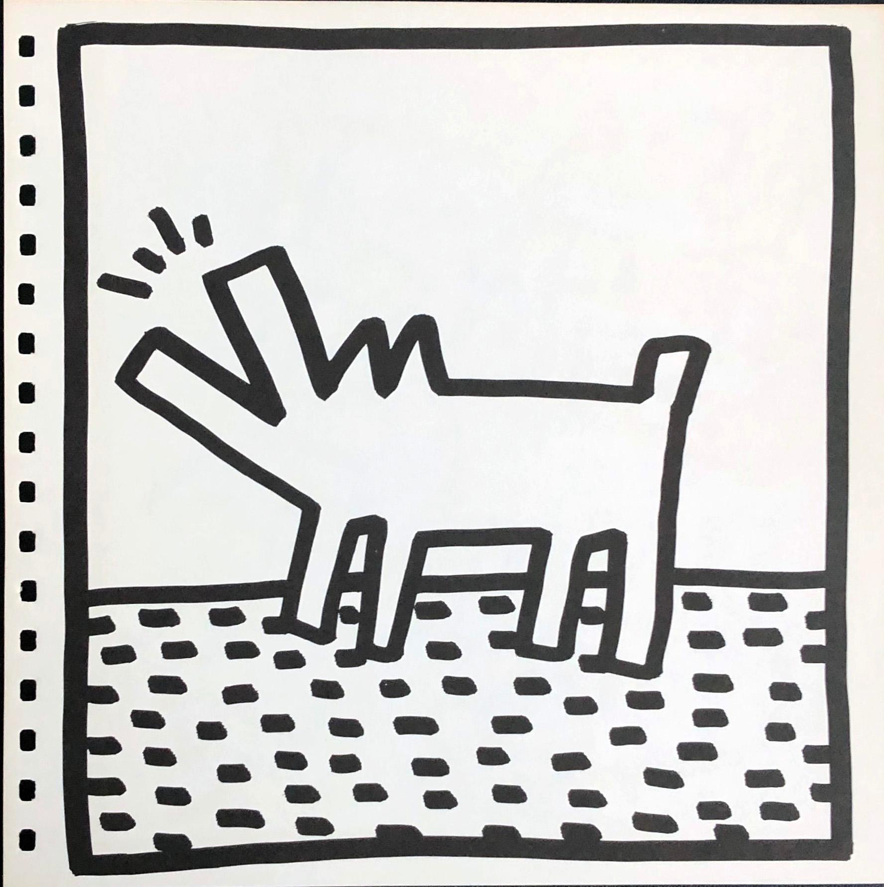 Keith Haring (untitled) barking dog lithograph 1982 (Haring prints)  1