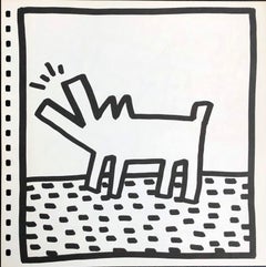 Keith Haring (untitled) barking dog lithograph 1982 (Haring prints)