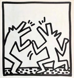 Keith Haring (untitled) Crocodile lithograph 1982 (Keith Haring prints)