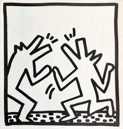 Keith Haring (untitled) Crocodile lithograph 1982 (Keith Haring prints) 