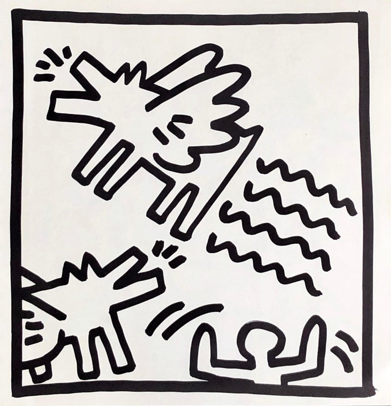 Keith Haring - Keith Haring (untitled) Flying Dogs lithograph 1982 (Keith  Haring prints) at 1stDibs