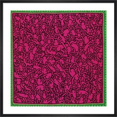 Retro Keith Haring - Untitled Framed Print