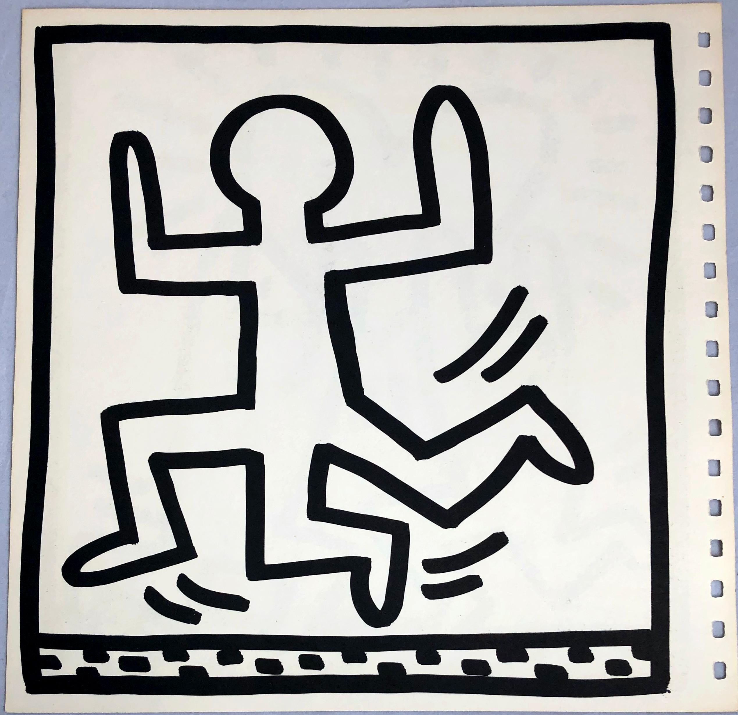 Keith Haring (untitled) Heart lithograph 1982 (Keith Haring heart) 2