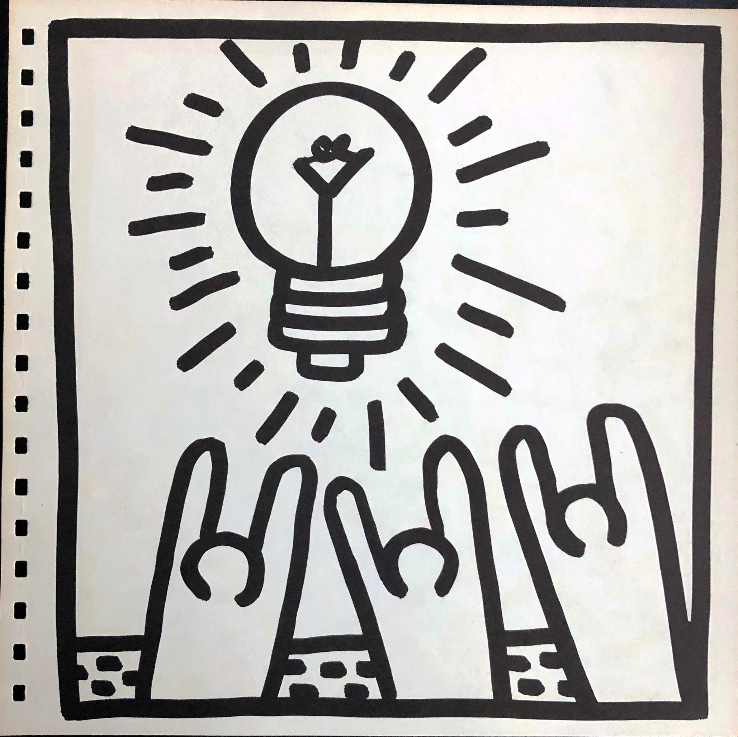 Keith Haring (untitled) Pyramid lithograph 1982 (Keith Haring prints)  2