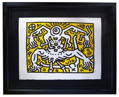 Keith Haring, Untitled, screenprint in colours, 1986, signed