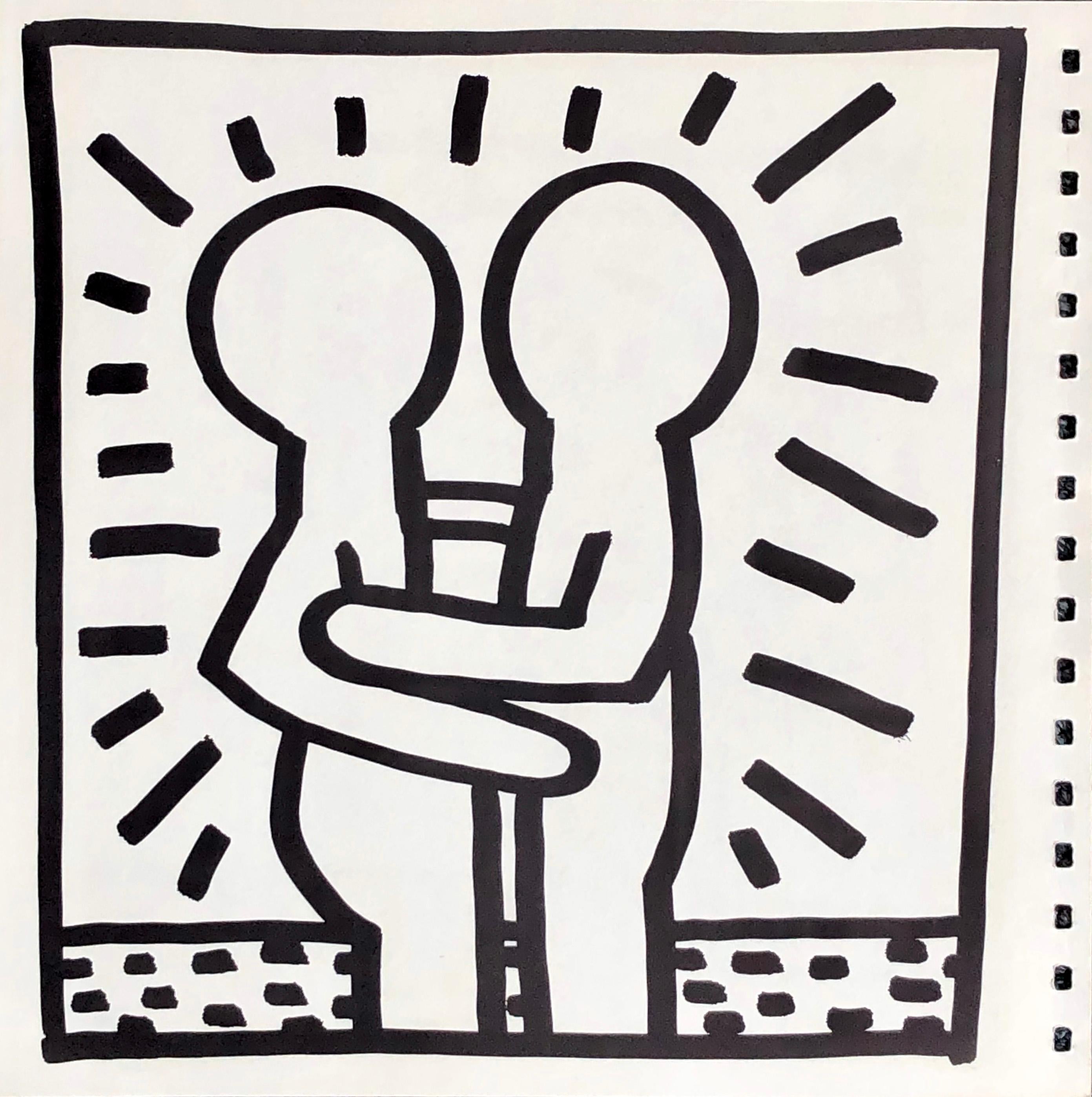 Keith Haring (untitled) TV lithograph 1982 (Keith Haring prints)  1