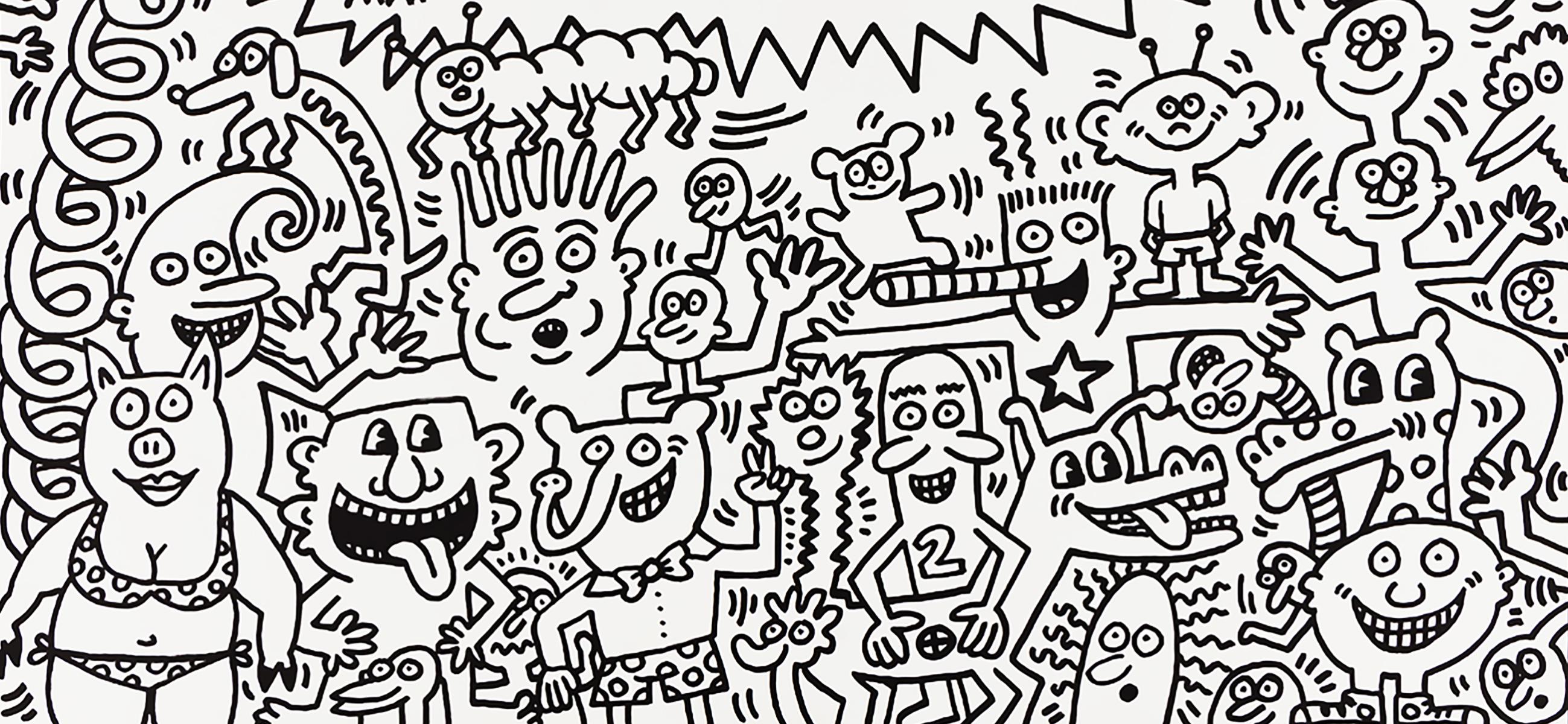 Affiche du Keith Haring Walker Art Center, 1984 (impressions de Keith Haring)  2