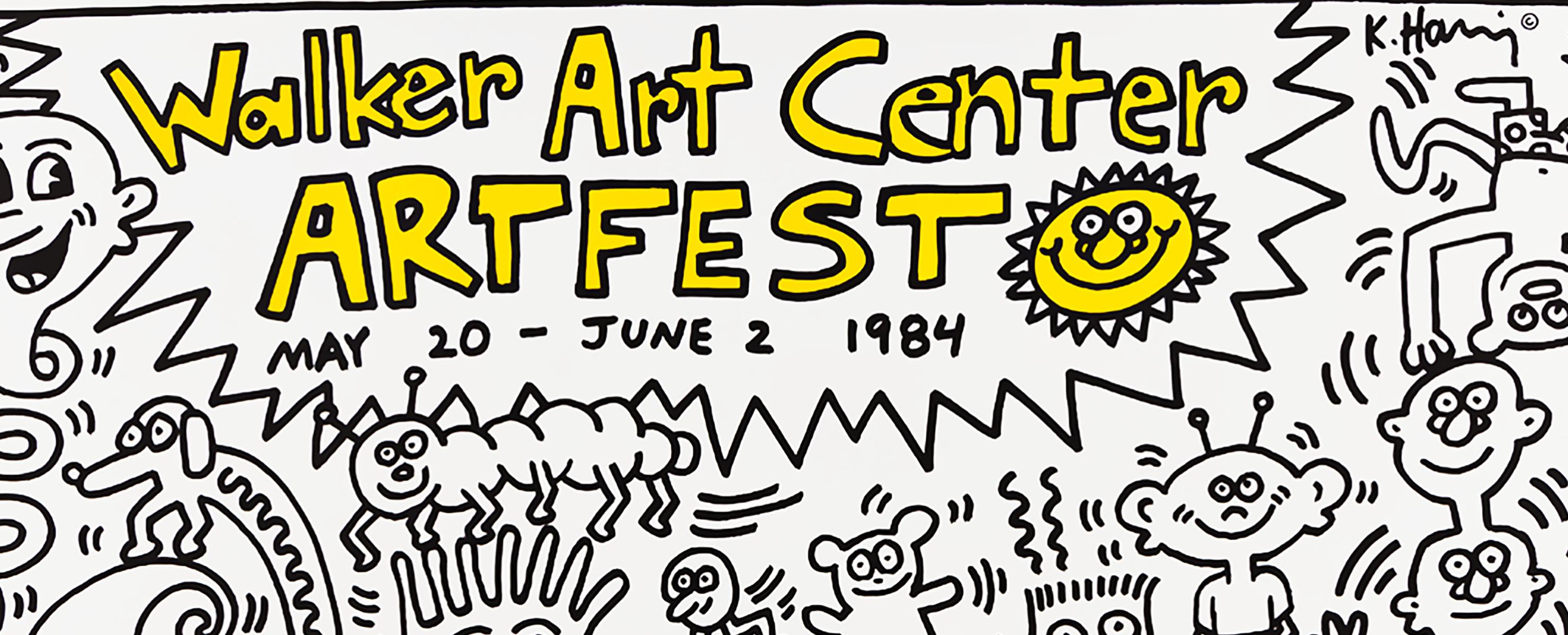 Affiche du Keith Haring Walker Art Center, 1984 (impressions de Keith Haring)  3