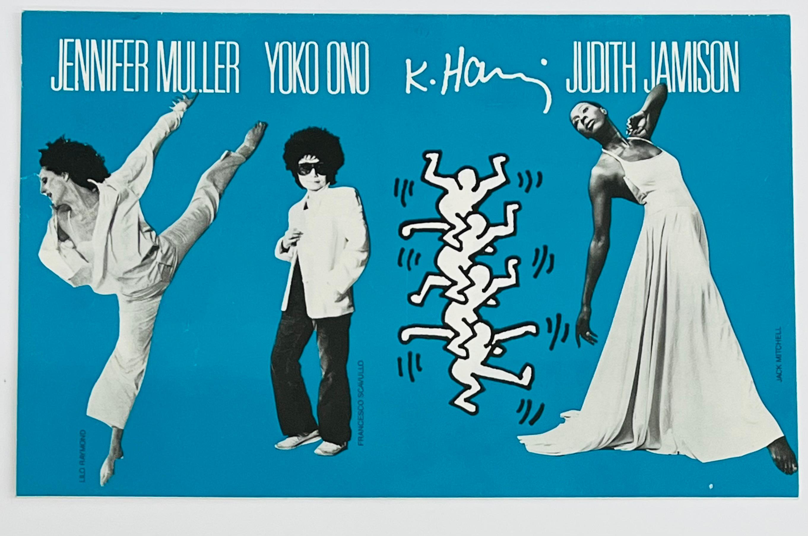 Keith Haring Yoko Ono 1987 (Ankündigung)  im Angebot 1