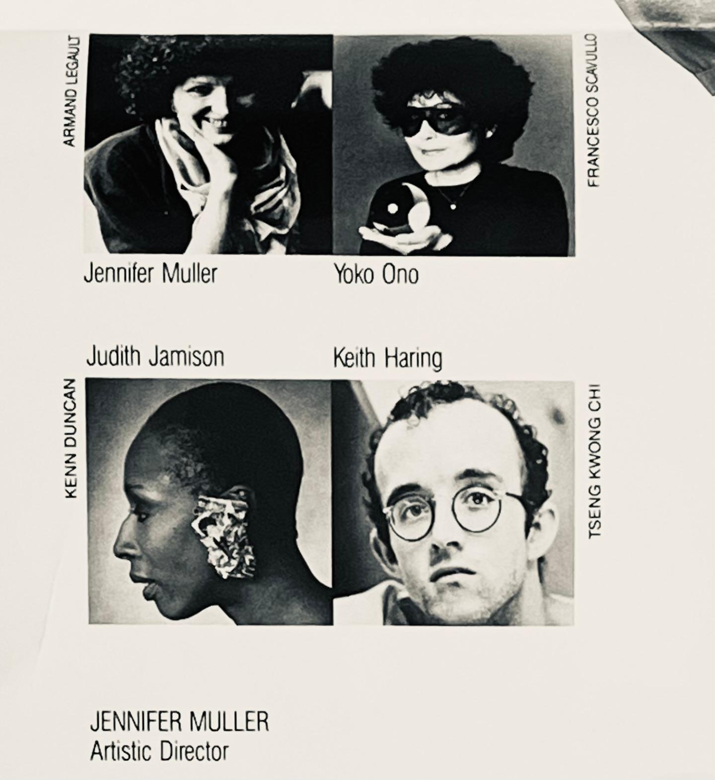 Keith Haring Yoko Ono 1987 (Ankündigung)  im Angebot 3
