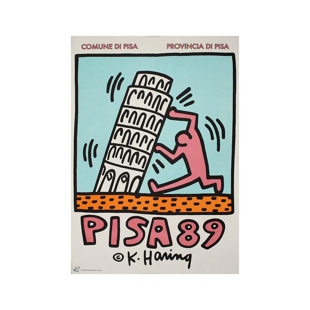Keith Haring's 1989 original poster for 