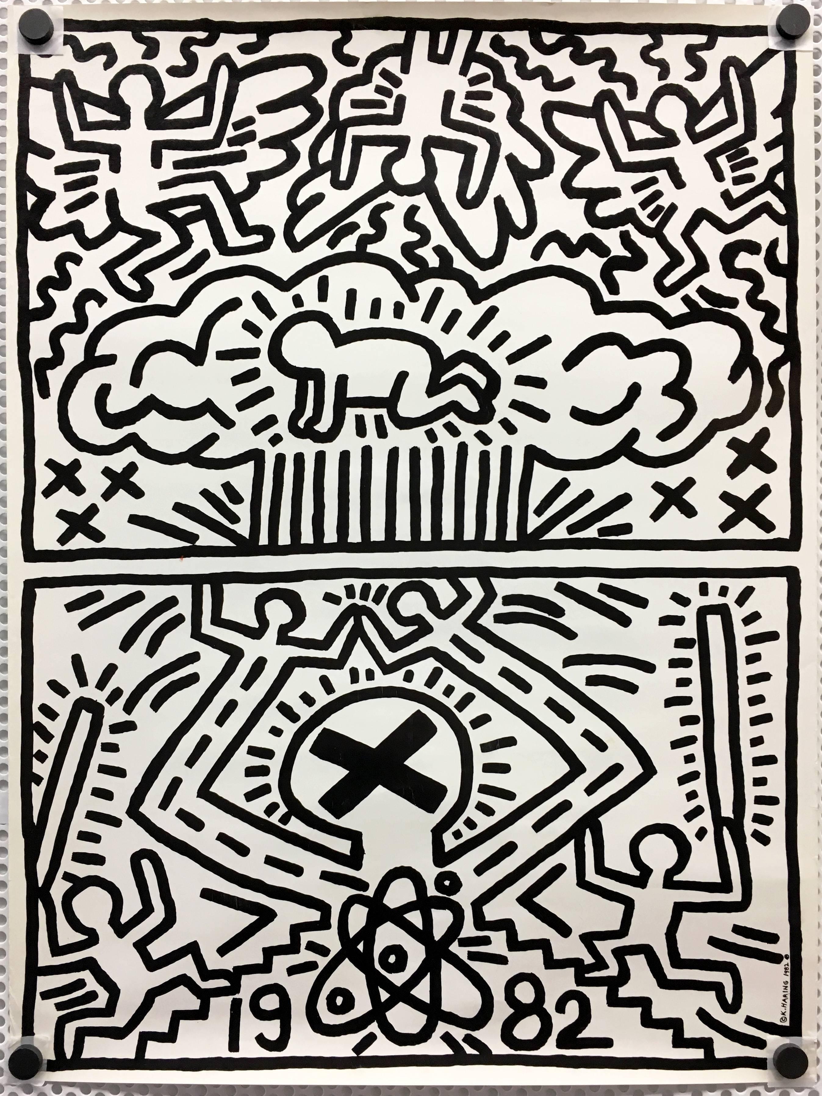 keith haring nuclear poster