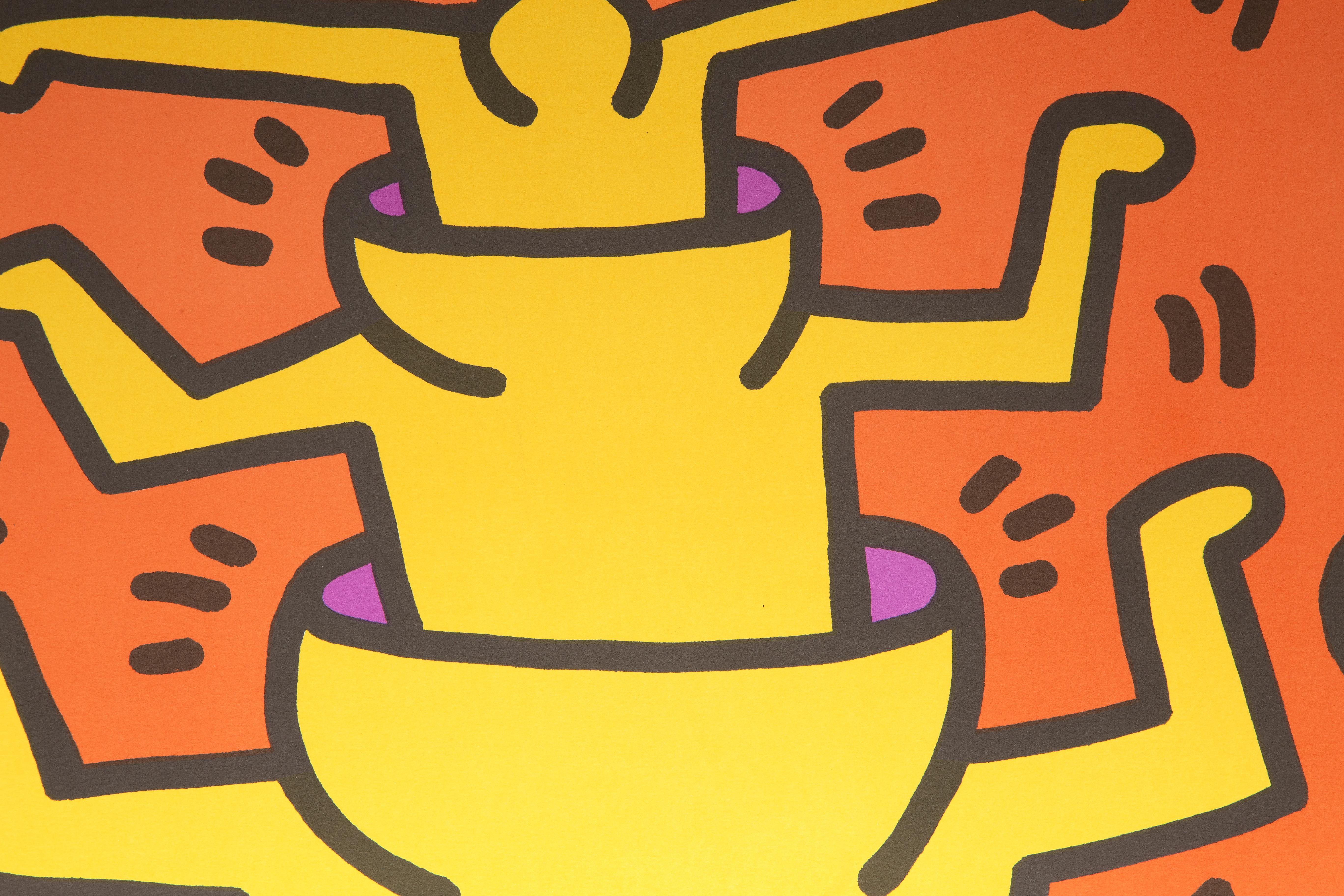 Learning Through Art, Limited Edition Poster by Keith Haring For Sale 1