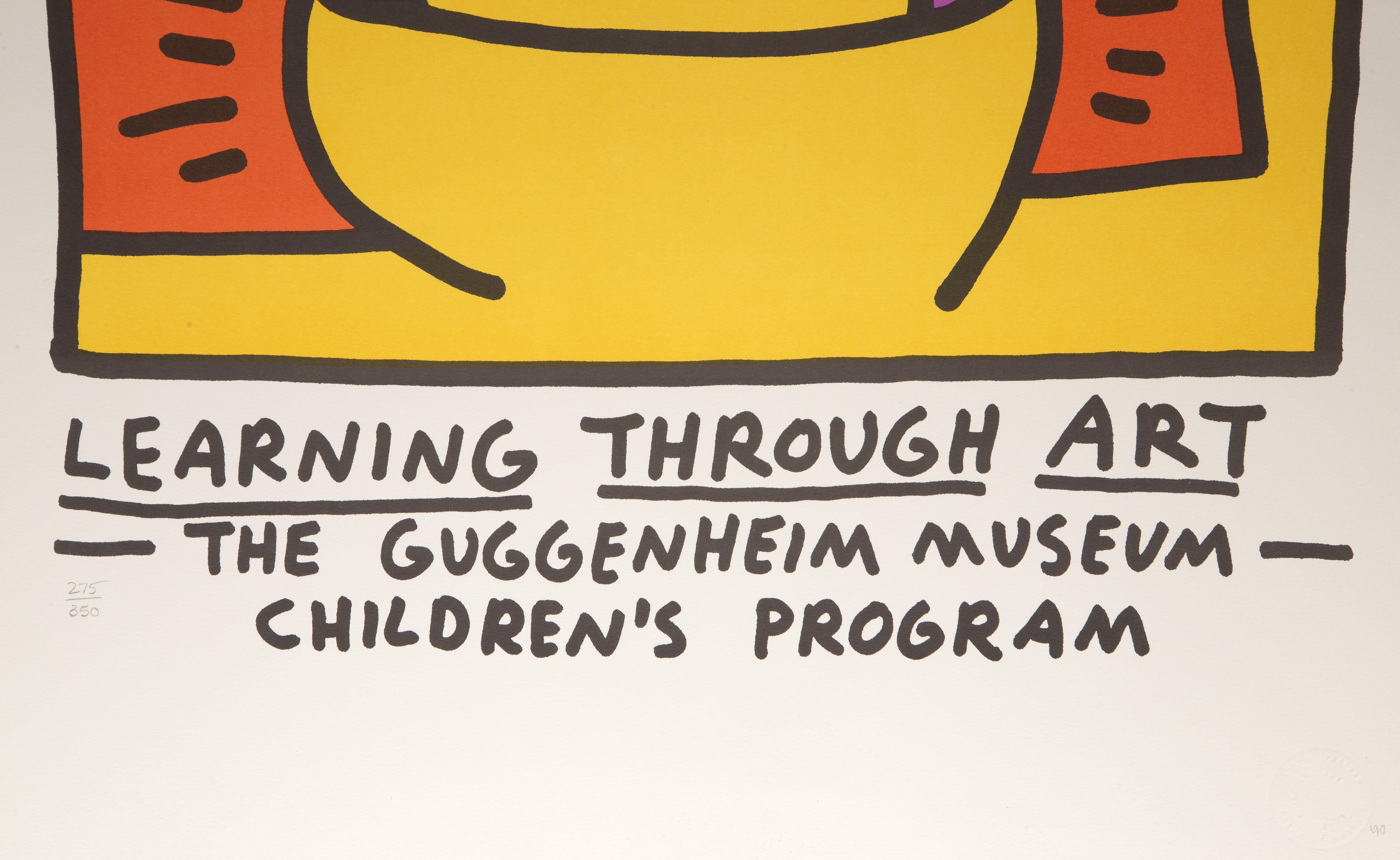 Learning Through Art, Poster in limitierter Auflage von Keith Haring im Angebot 2