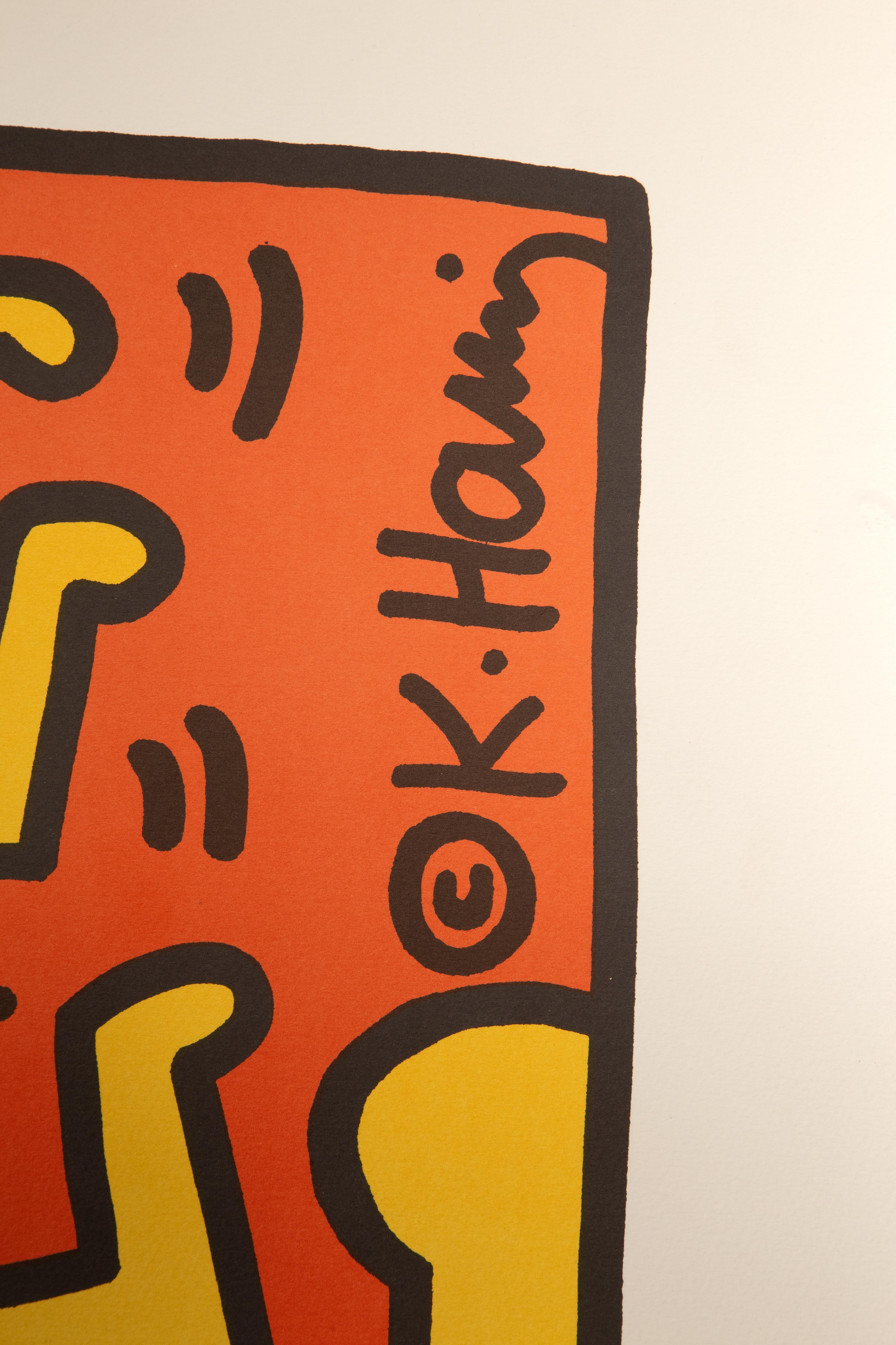 Learning Through Art, Poster in limitierter Auflage von Keith Haring im Angebot 3