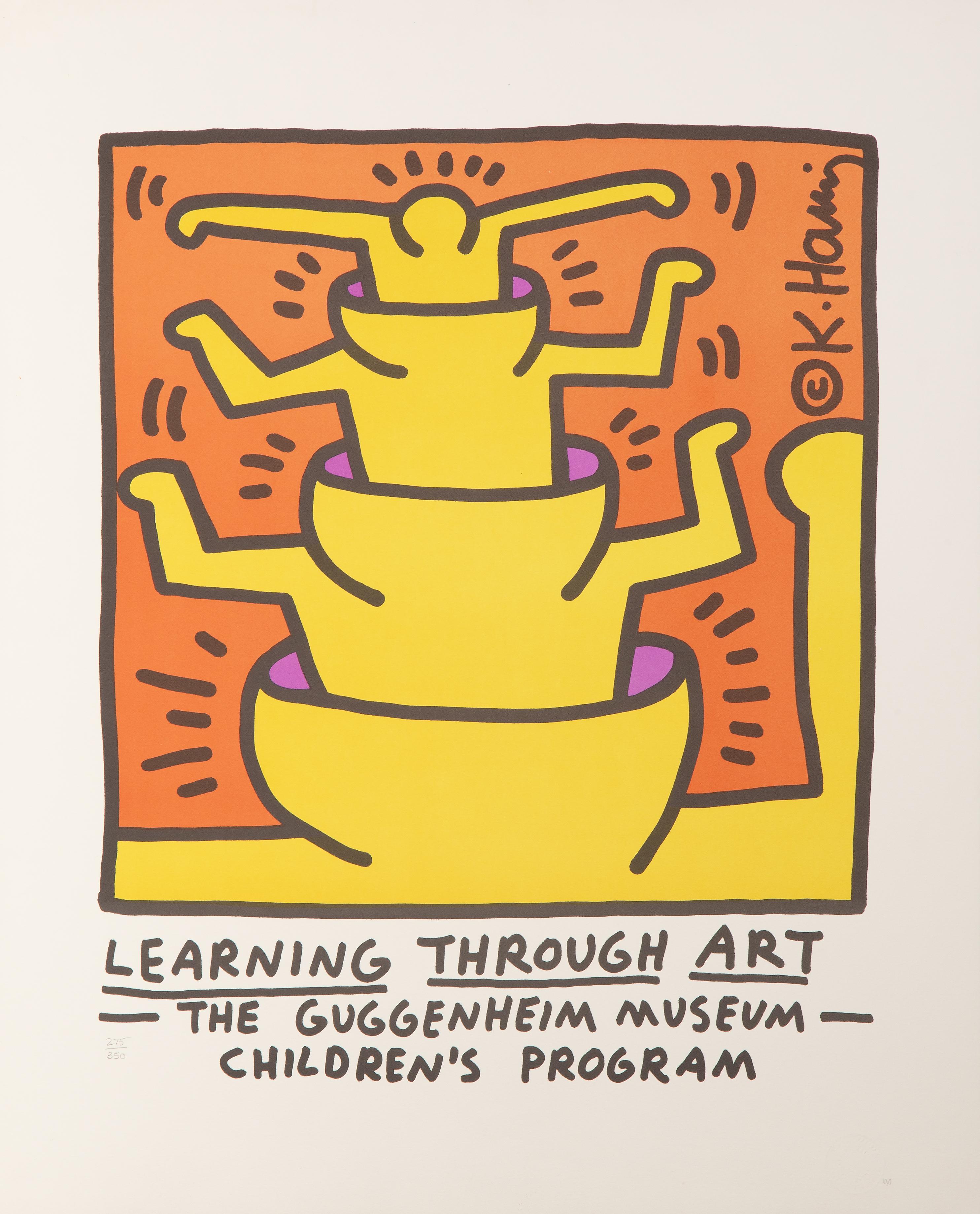 Learning Through Art, Poster in limitierter Auflage von Keith Haring