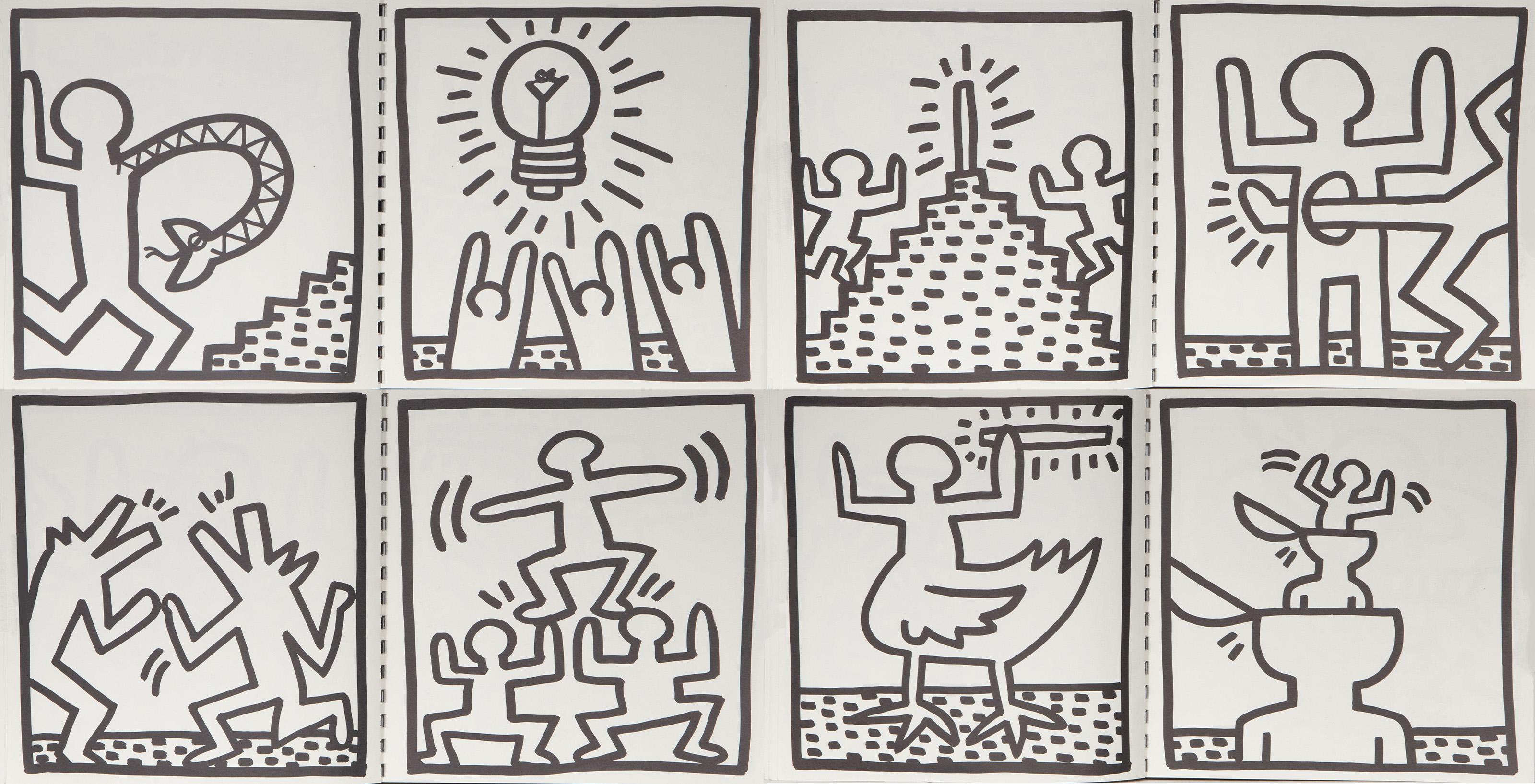 Lithograph Coloring Book by Keith Haring For Sale 1
