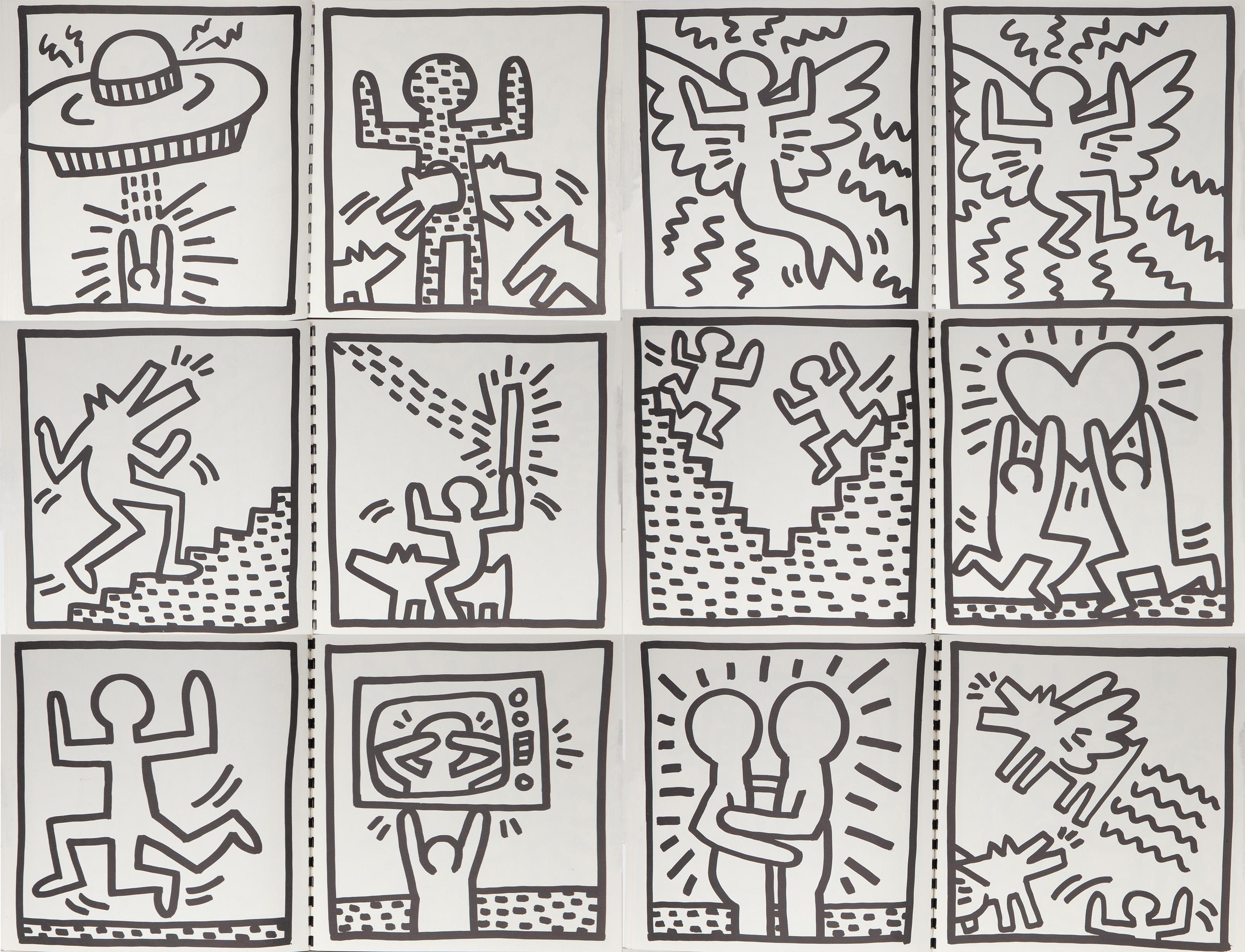 Lithographie-Farbbuch von Keith Haring im Angebot 3
