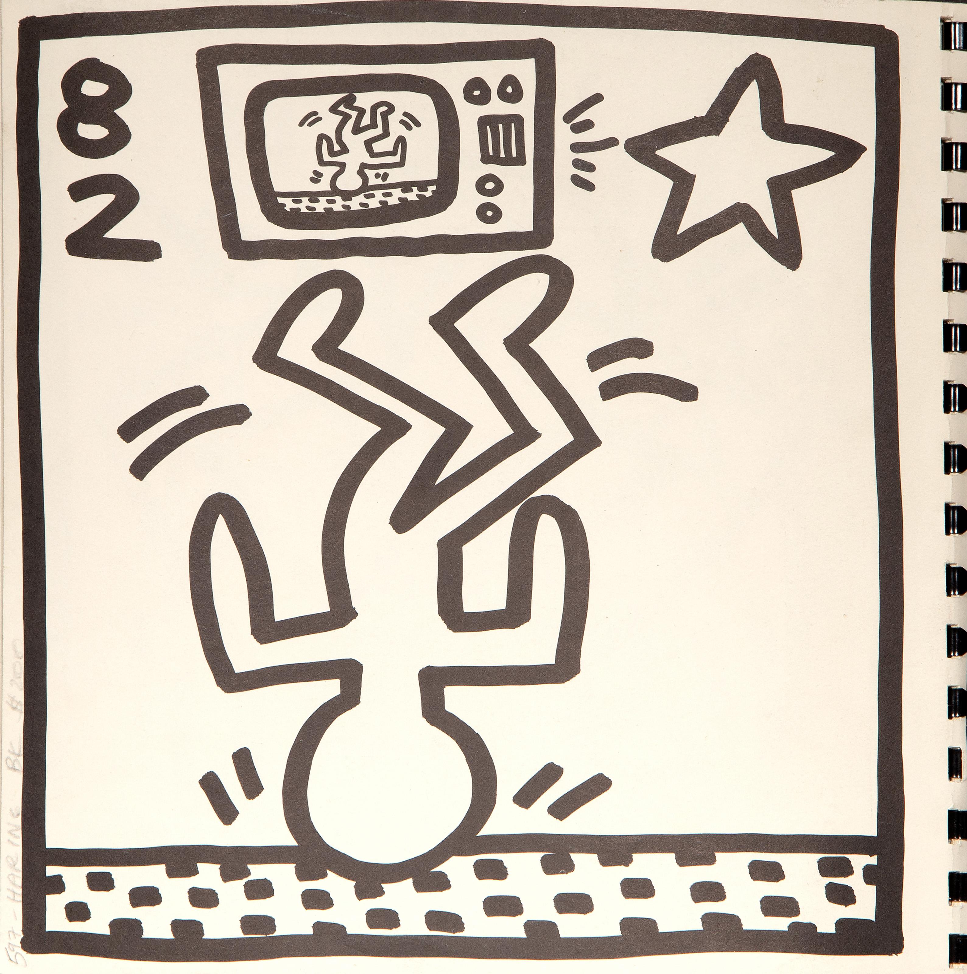 Lithograph Coloring Book by Keith Haring For Sale 3