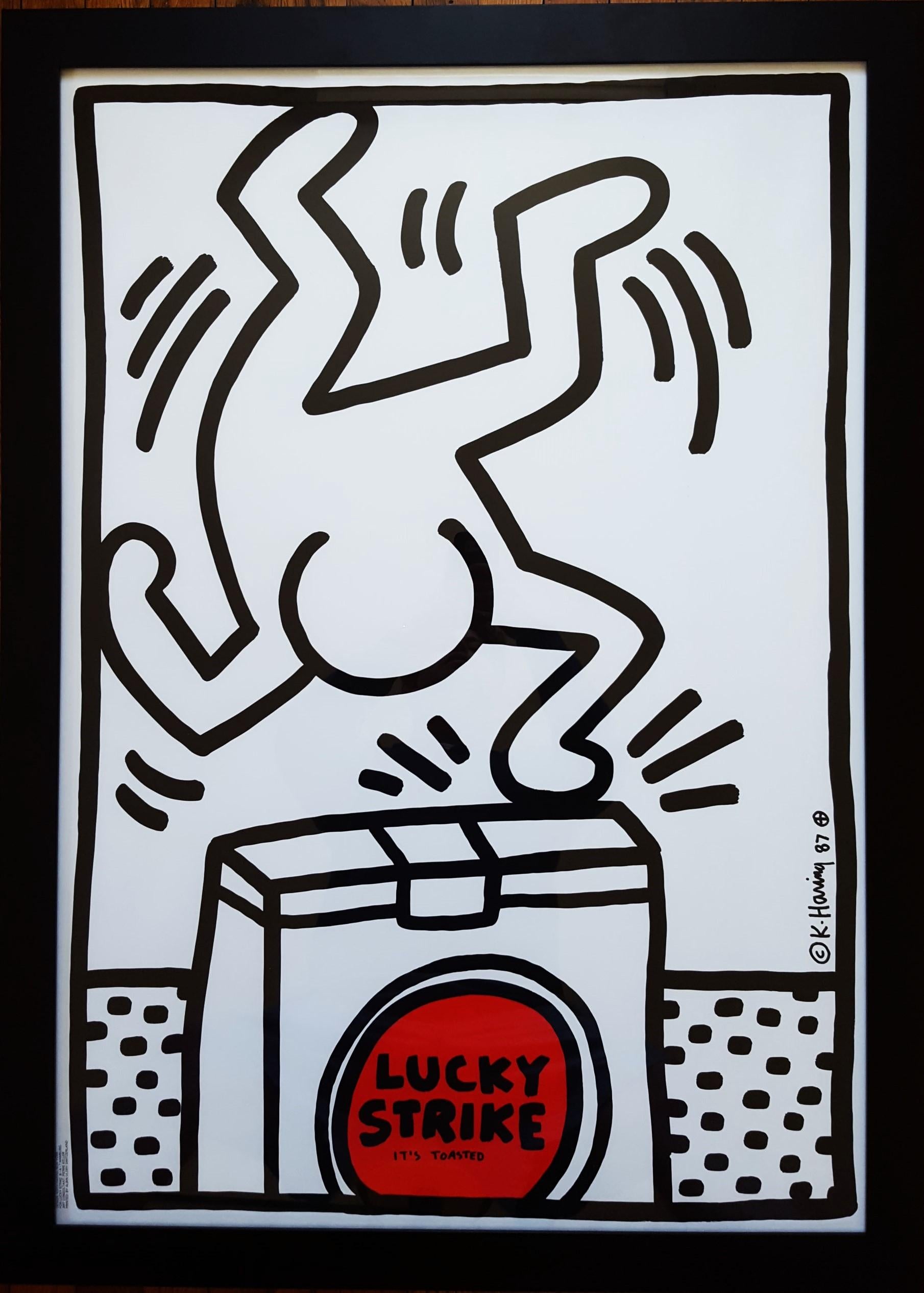 Lucky Strike I - Print by Keith Haring