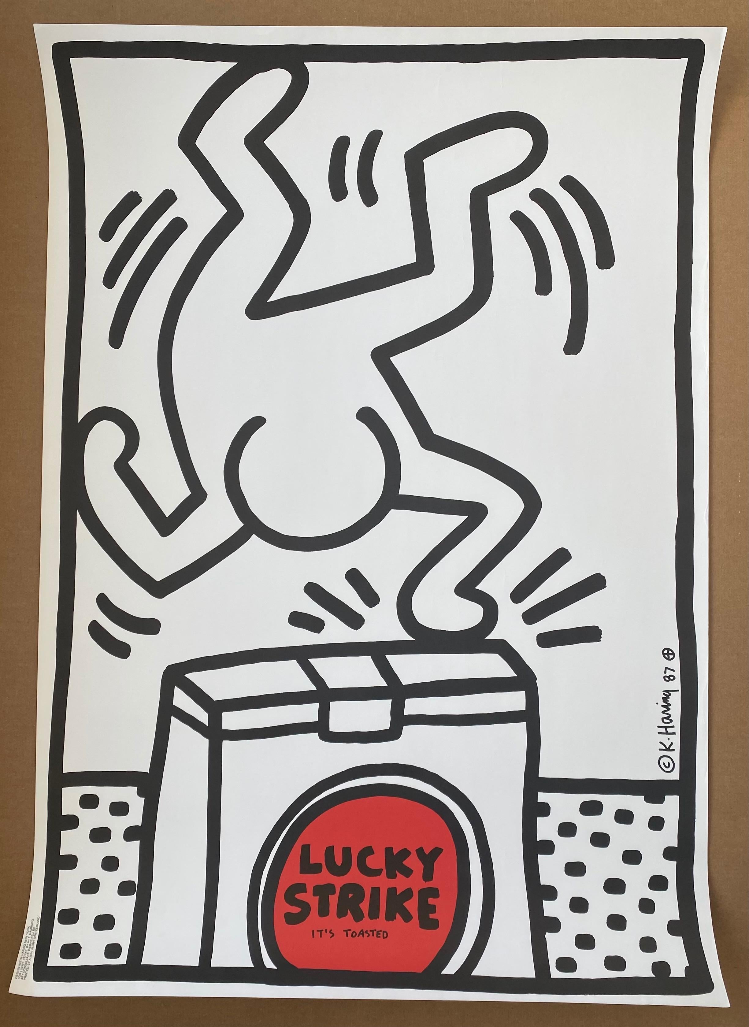 Lucky Strike I - Print by Keith Haring