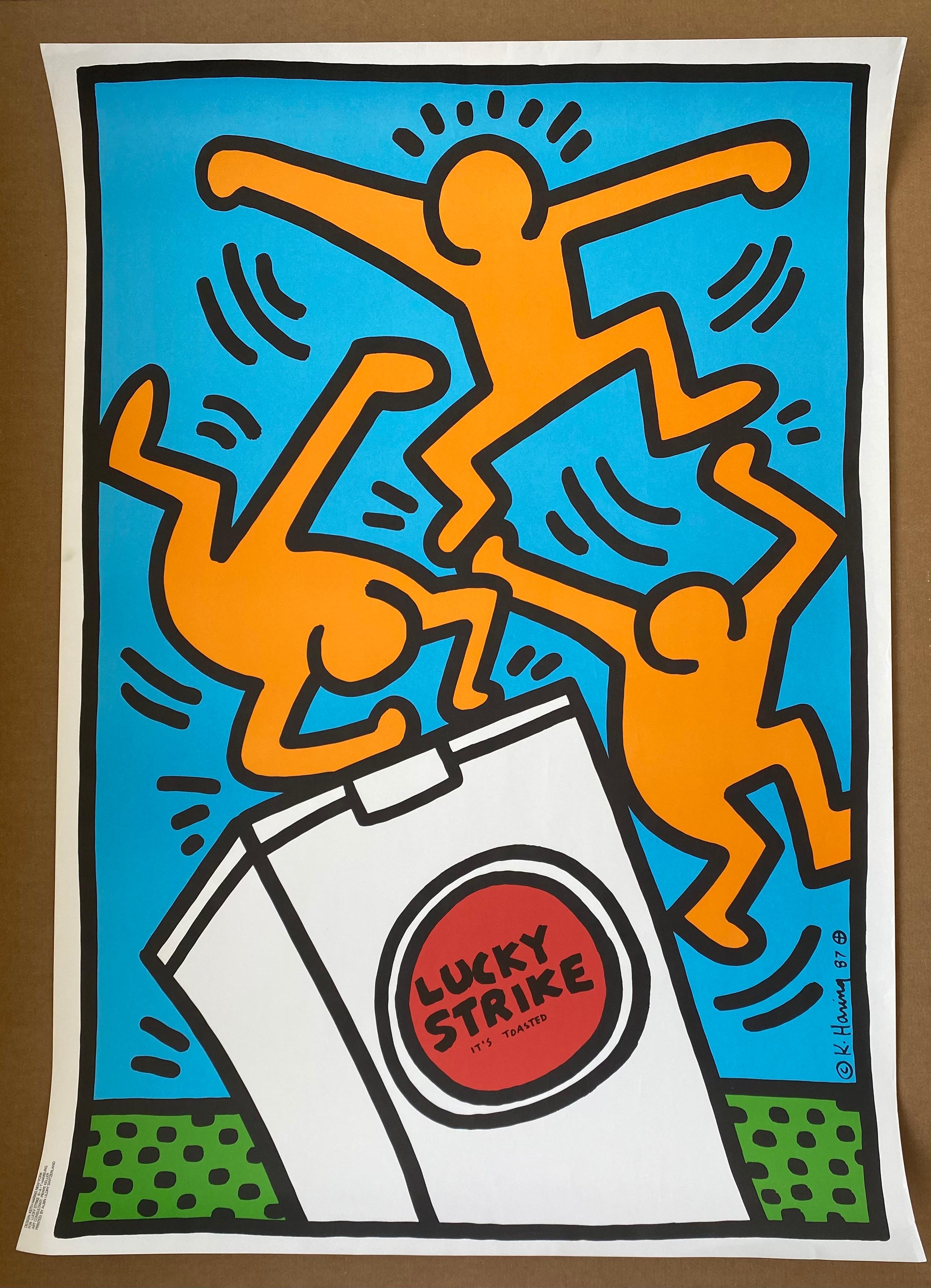 Lucky Strike II - Print by Keith Haring