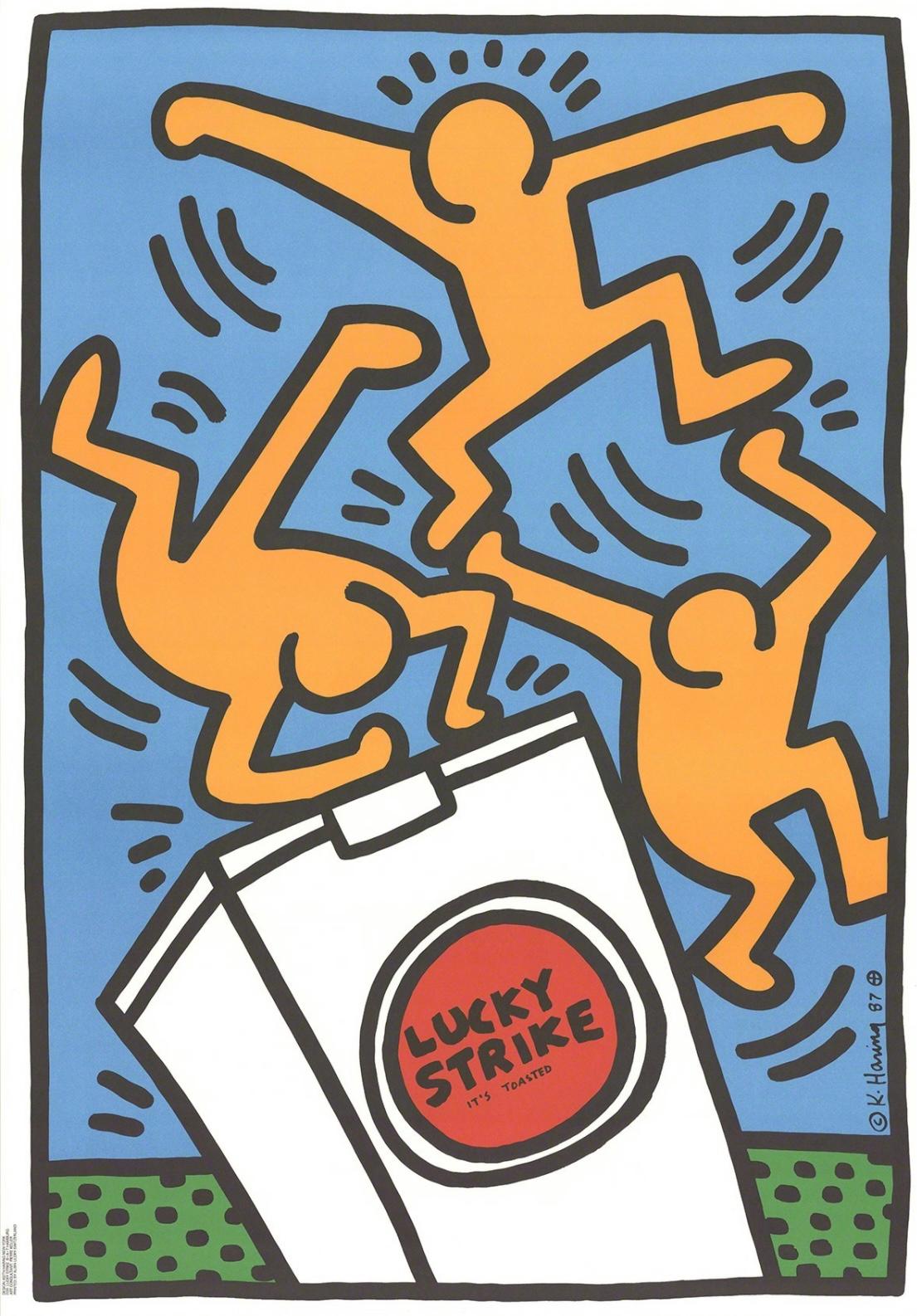 Keith Haring Figurative Print - Lucky Strike II