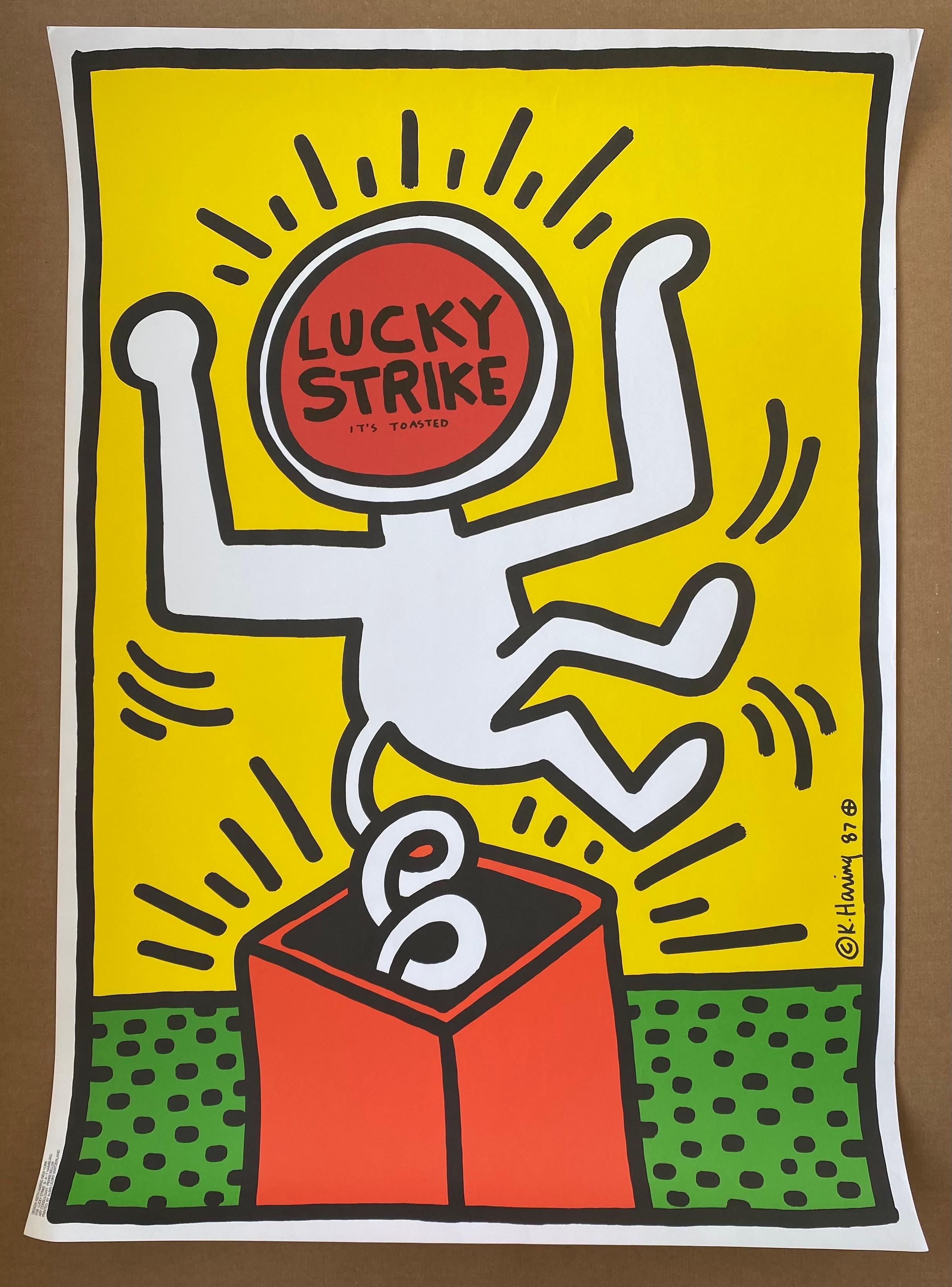 Lucky Strike III - Print by Keith Haring