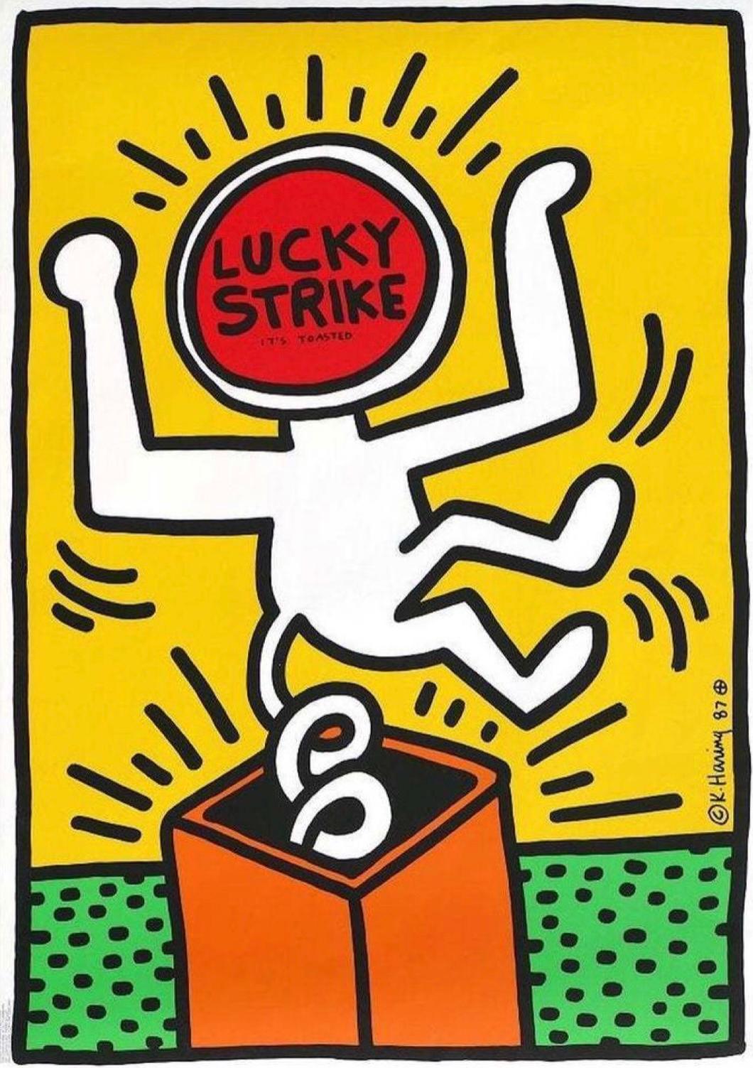 Keith Haring Figurative Print - Lucky Strike III