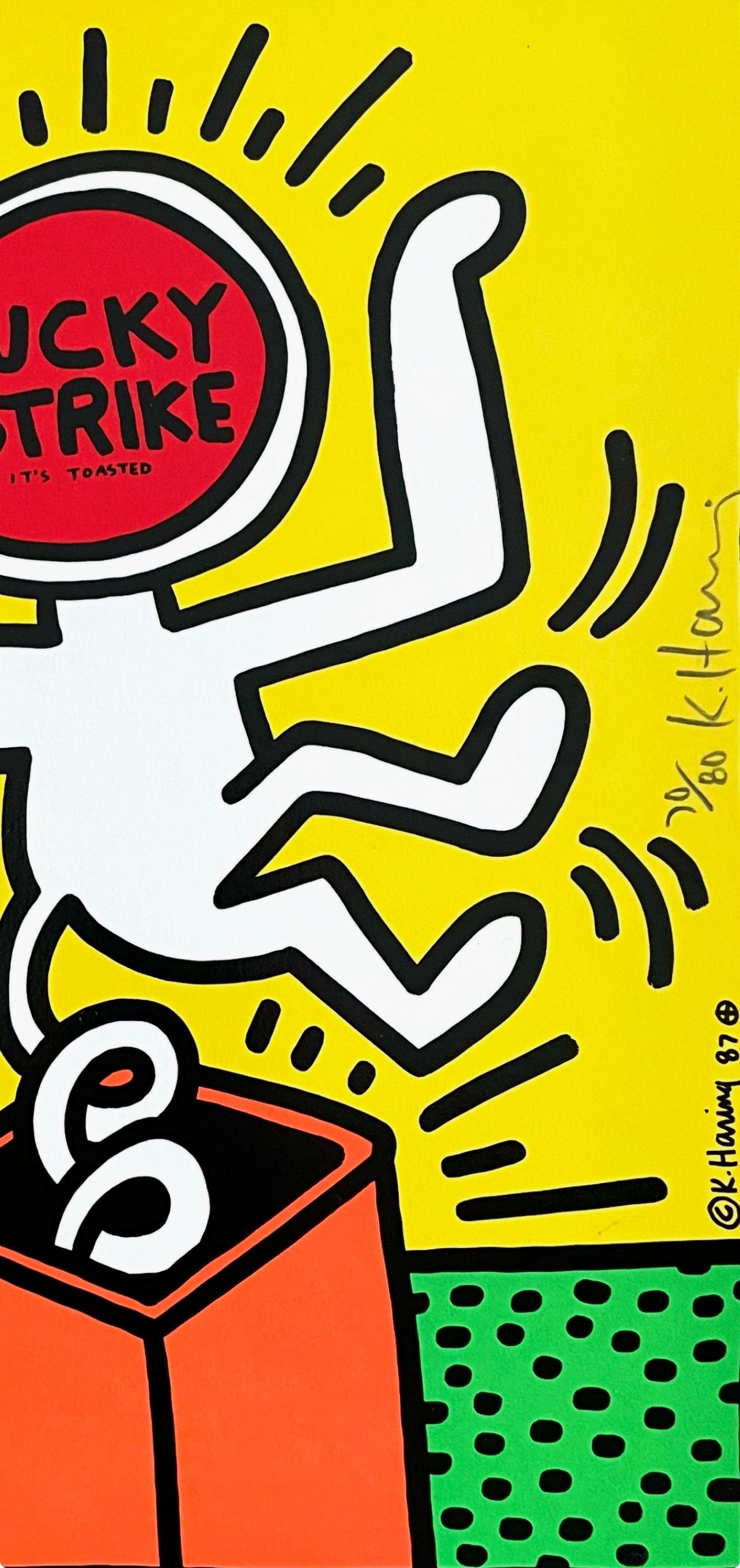 Lucky Strike (Littmann P. 78) - Landscape Print Giallo di Keith Haring
