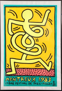 Montreux 1983, Pop-Art-Raumteilerplakat von Keith Haring