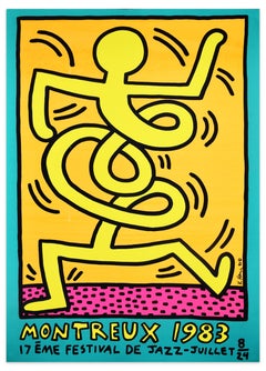 Montreux Jazz Festival 1983 - Keith Haring - Screen Print - Contemporary
