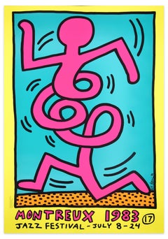 Montreux Jazz Festival 1983 - Keith Haring - Sérigraphie - Contemporain