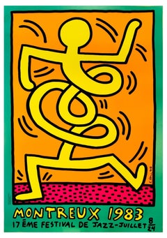 Montreux Jazz Festival 1983 - Keith Haring - Serigraph - Contemporary
