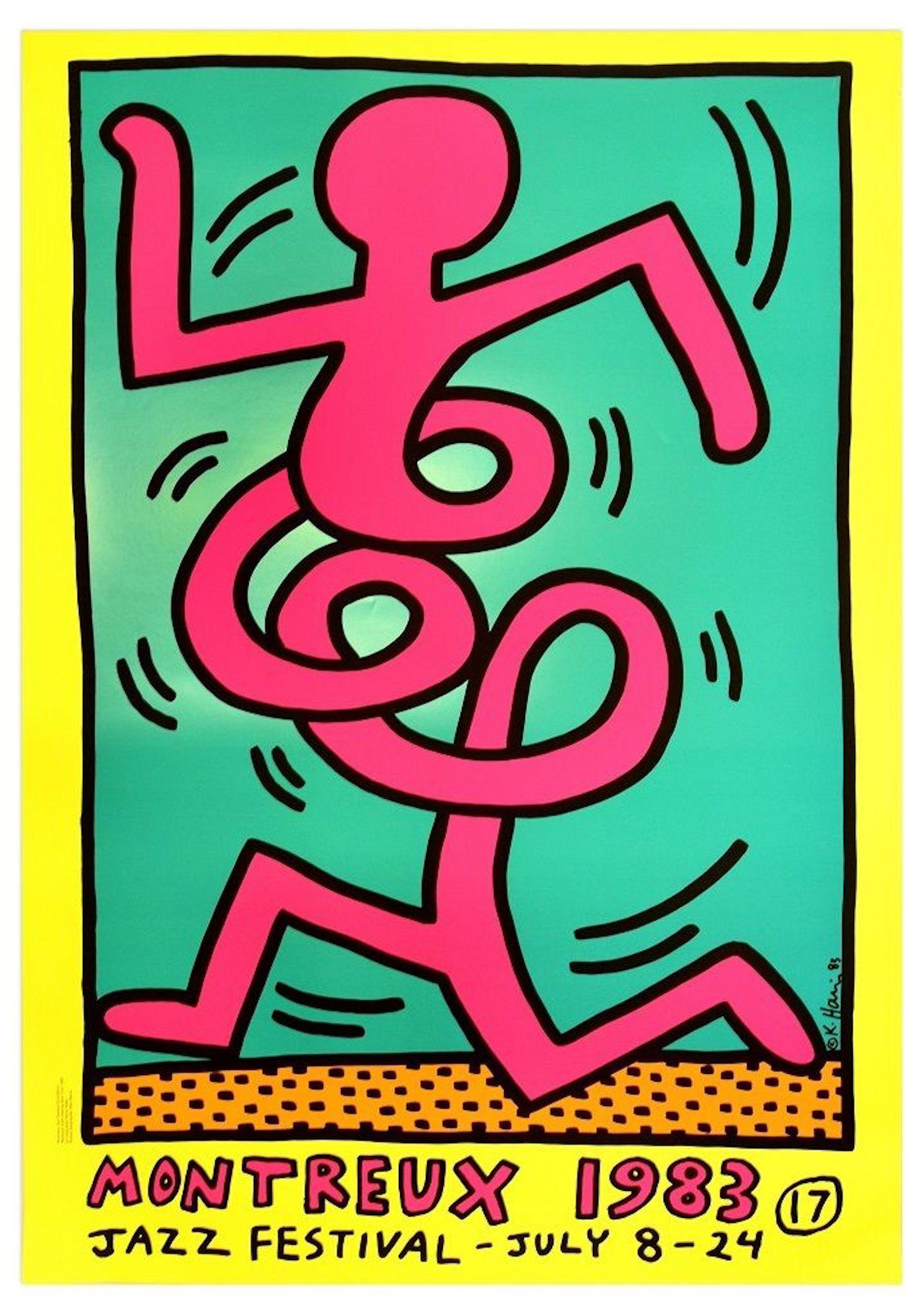 Keith Haring Montreux Jazz Festival 19 Keith Haring Serigraph Contemporary At 1stdibs