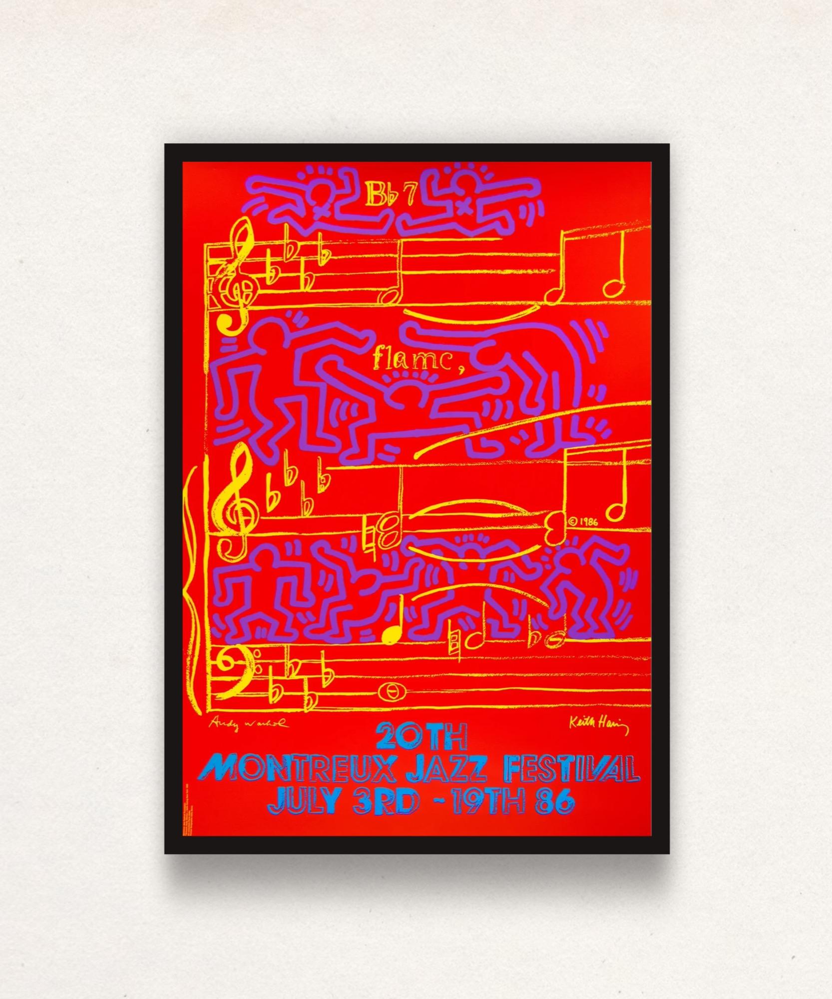 Interior Print Keith Haring - Montreux Jazz Festival 1986 (encadré)
