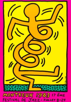 Montreux Jazz Festival, Print, Screen Print, Contemporary by Keith Haring