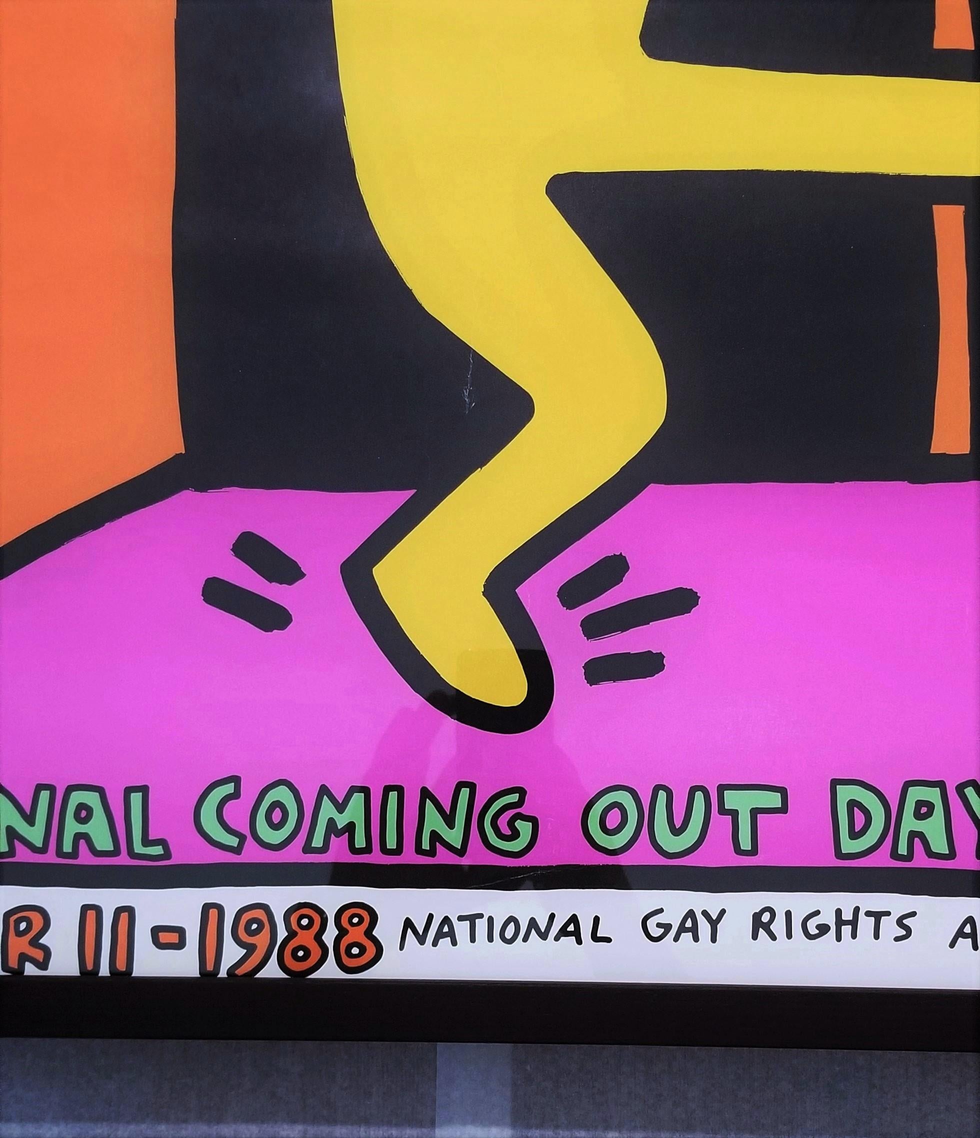 National Coming Out Day Poster /// Pop Art Gay Keith Haring Political New York For Sale 5