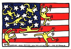 Original 1988 Keith Haring American Music Festival NYC Ballet Serigraph Mint