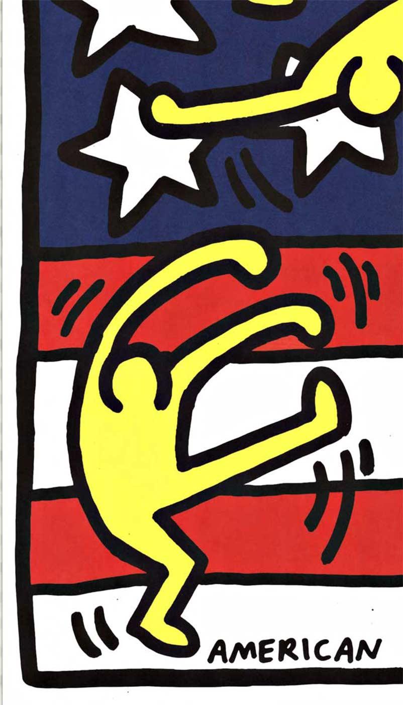 Original American Music Festival NYC Ballet Serigraph pop art poster - Print Arte pop de Keith Haring